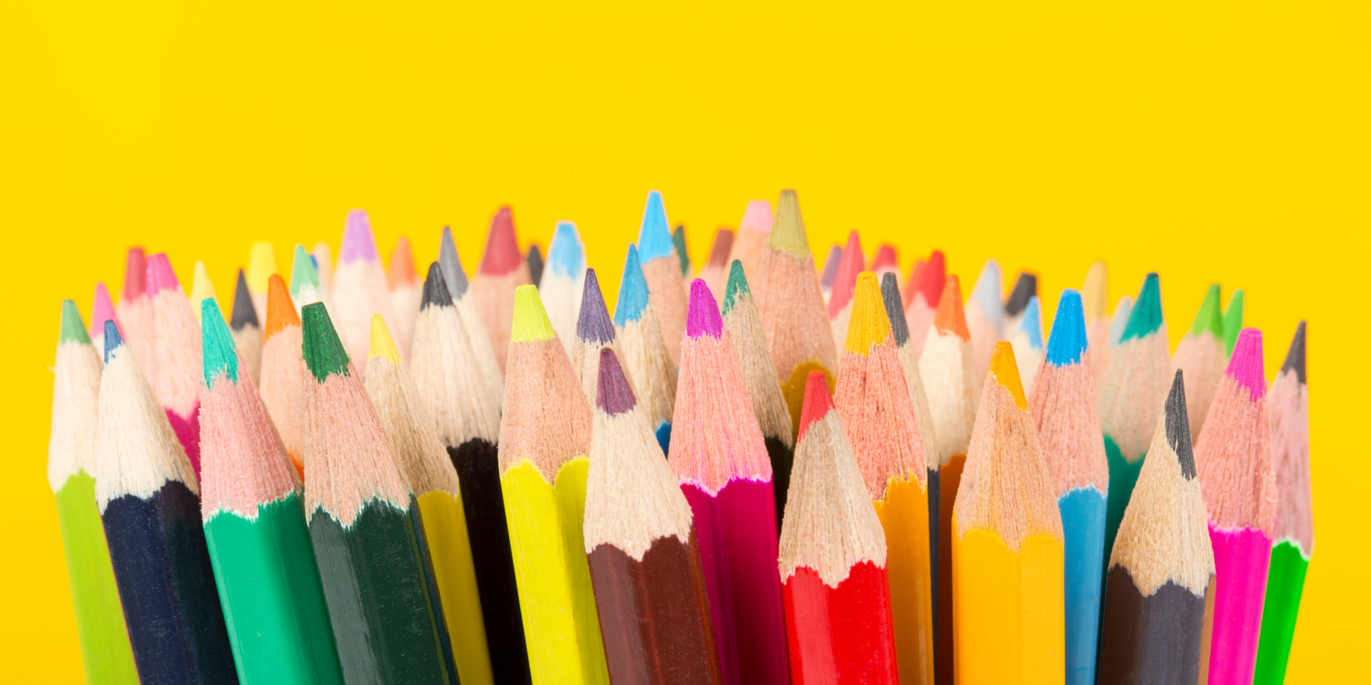 canva viele verschiedene Buntstifte