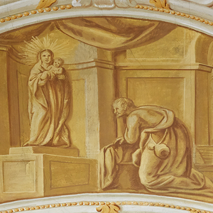 Innenansicht Basilika / Pfarre Graz-Mariatrost  Der geheimnisvolle Pilger mit dem Auftrag eine Kirche zu bauen.