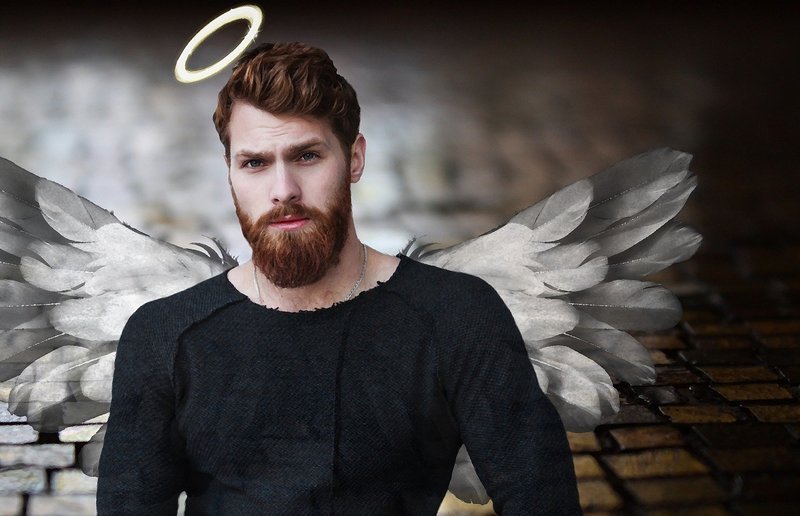 pixabay.com Mann mit Engelsflügel